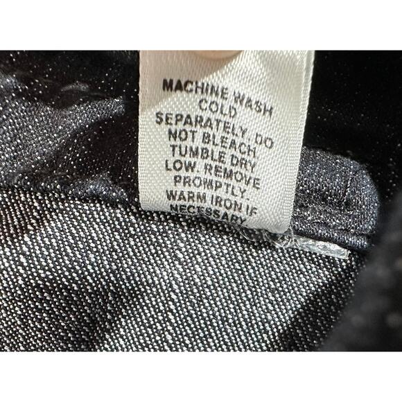 Cato Womens Jeans Size 18 (38x29) Very Dark Blue Wide Leg Trouser Frayed Cut Hem - Picture 5 of 11